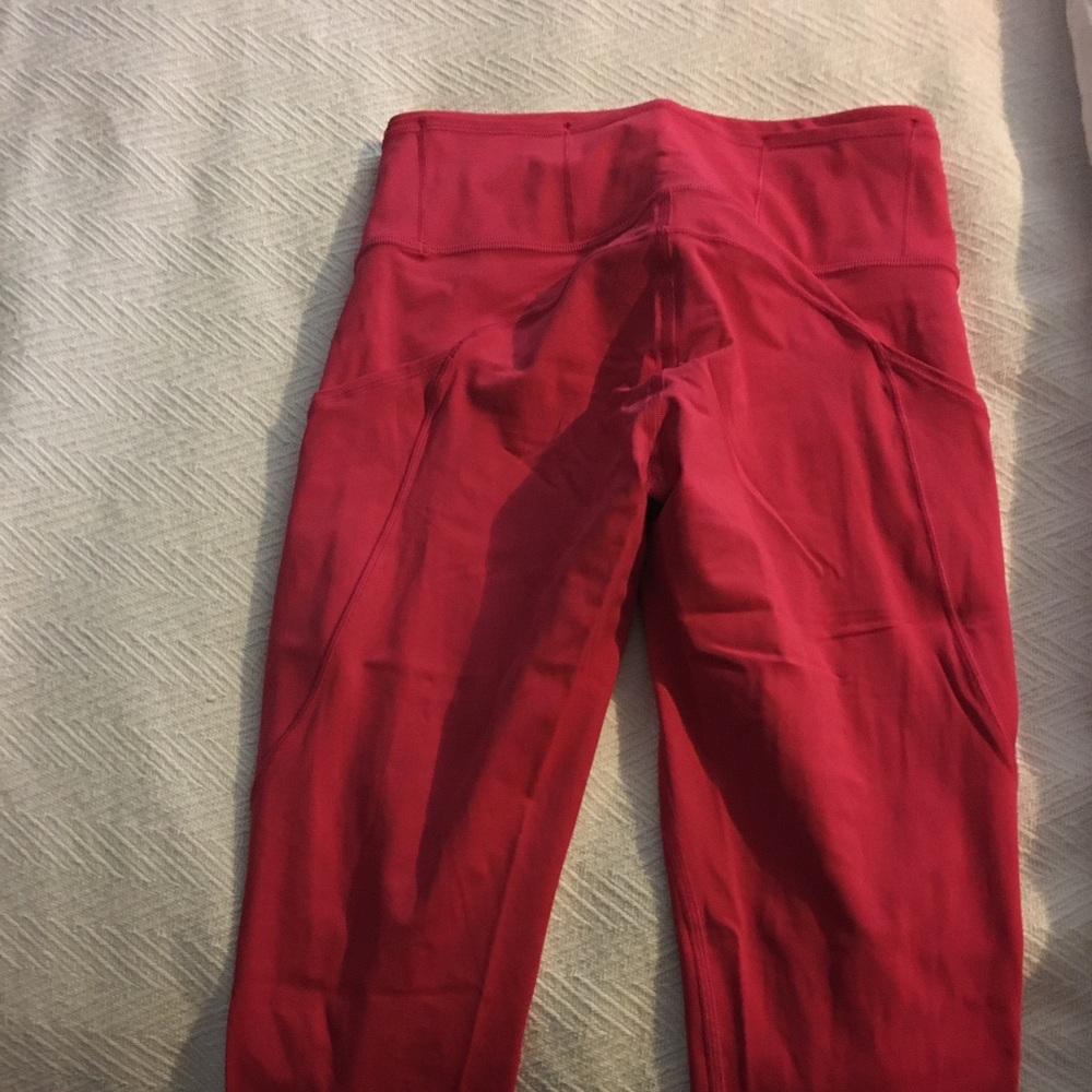 Lululemon fast and free crop workout pants size 6